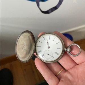 Fine silver pocket watch. Early 1900